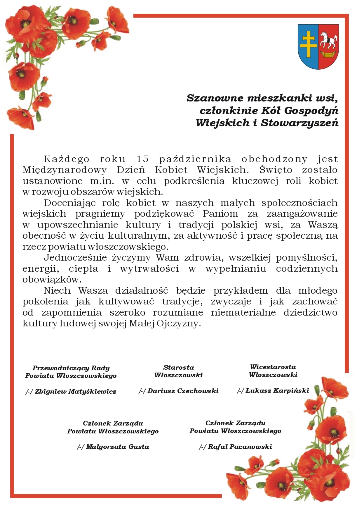 życzeniaMiędzynarodowyDzieńKobietyWiejskiej_2023