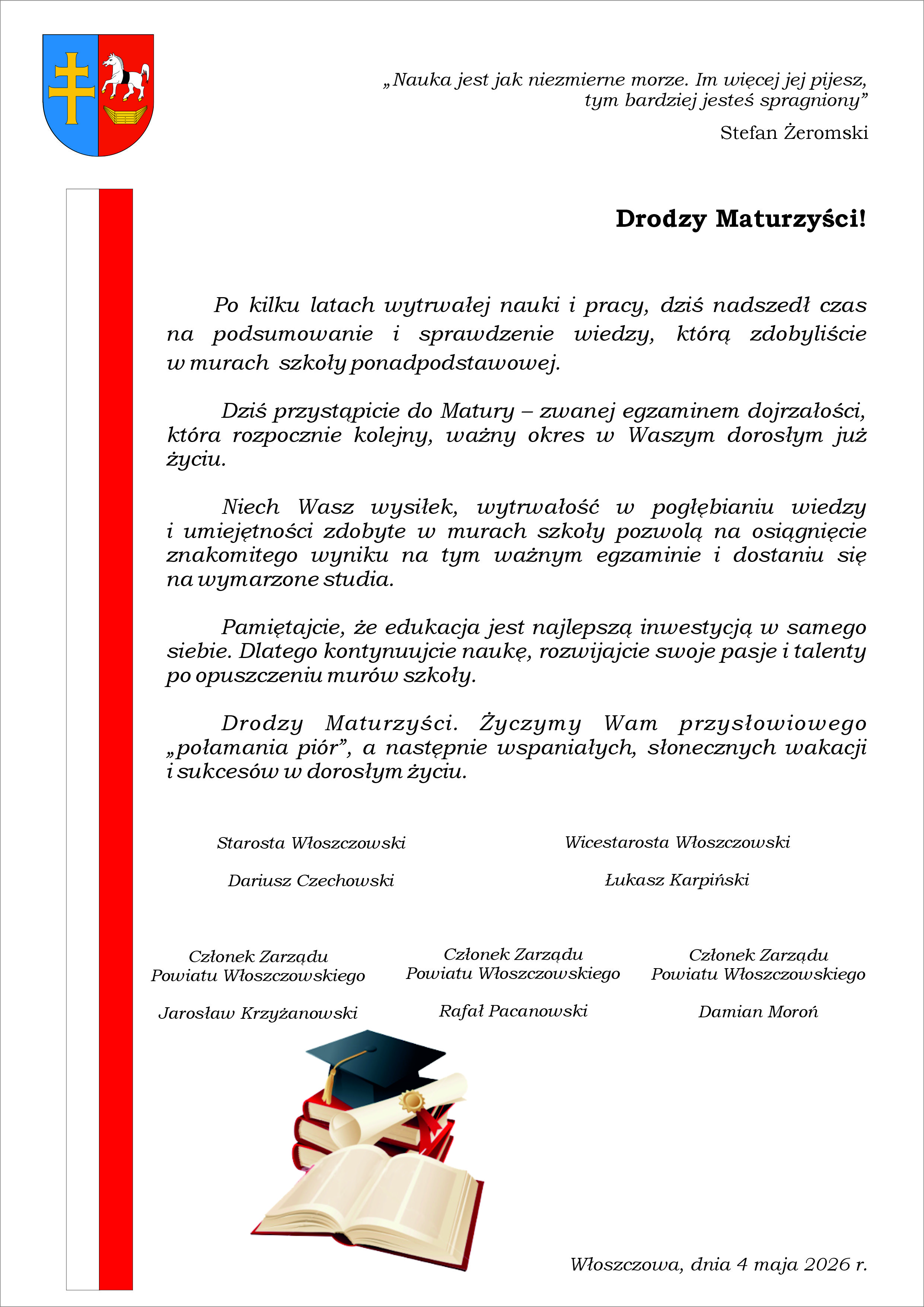 ListDoMaturzyst&oacute;w_początekMatur2026