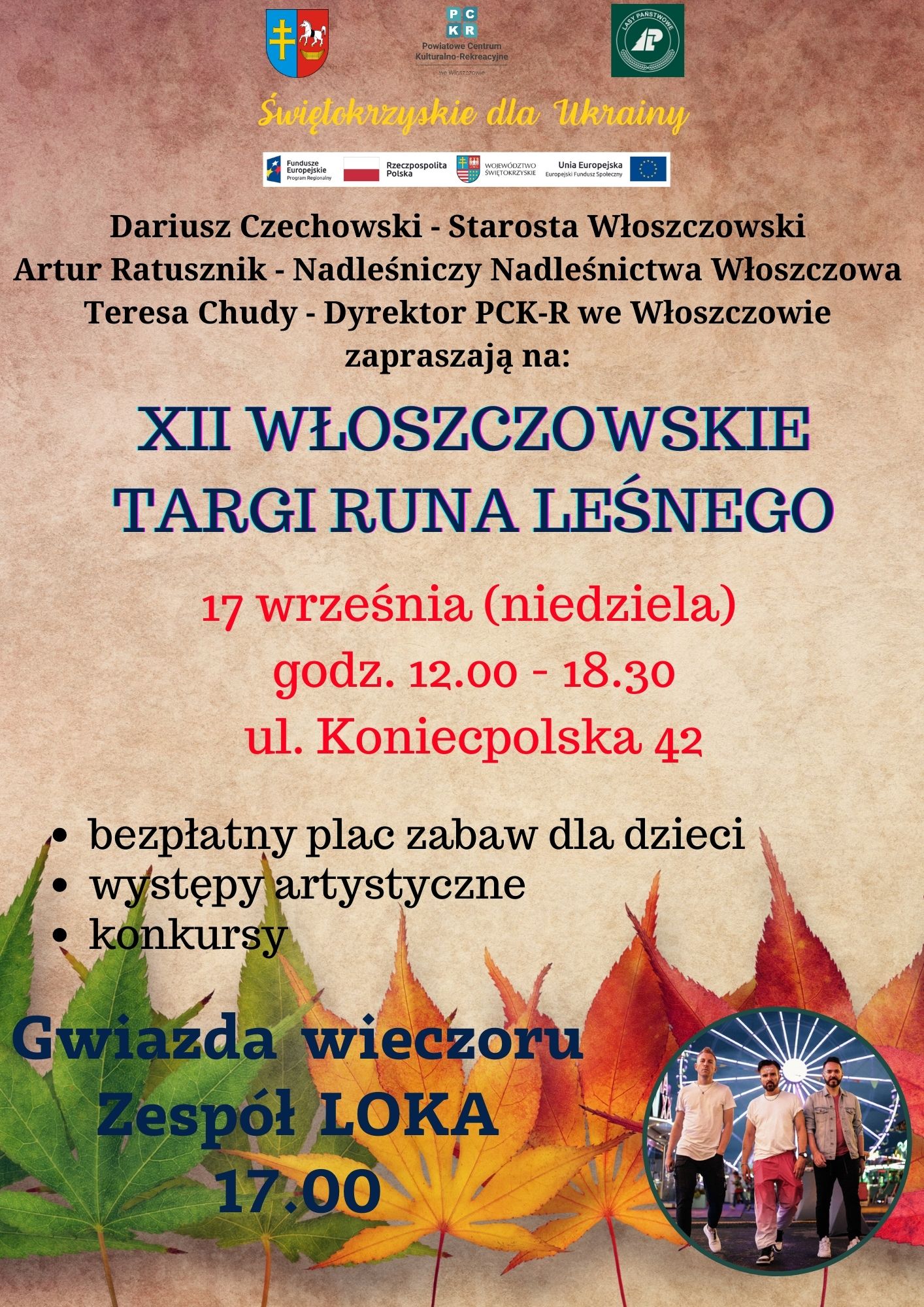 Plakat12WłoszczowskieTargiRunaLeśnego2023
