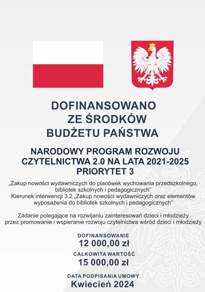 PlakatProgramRozwojuCzytelnictwa2024