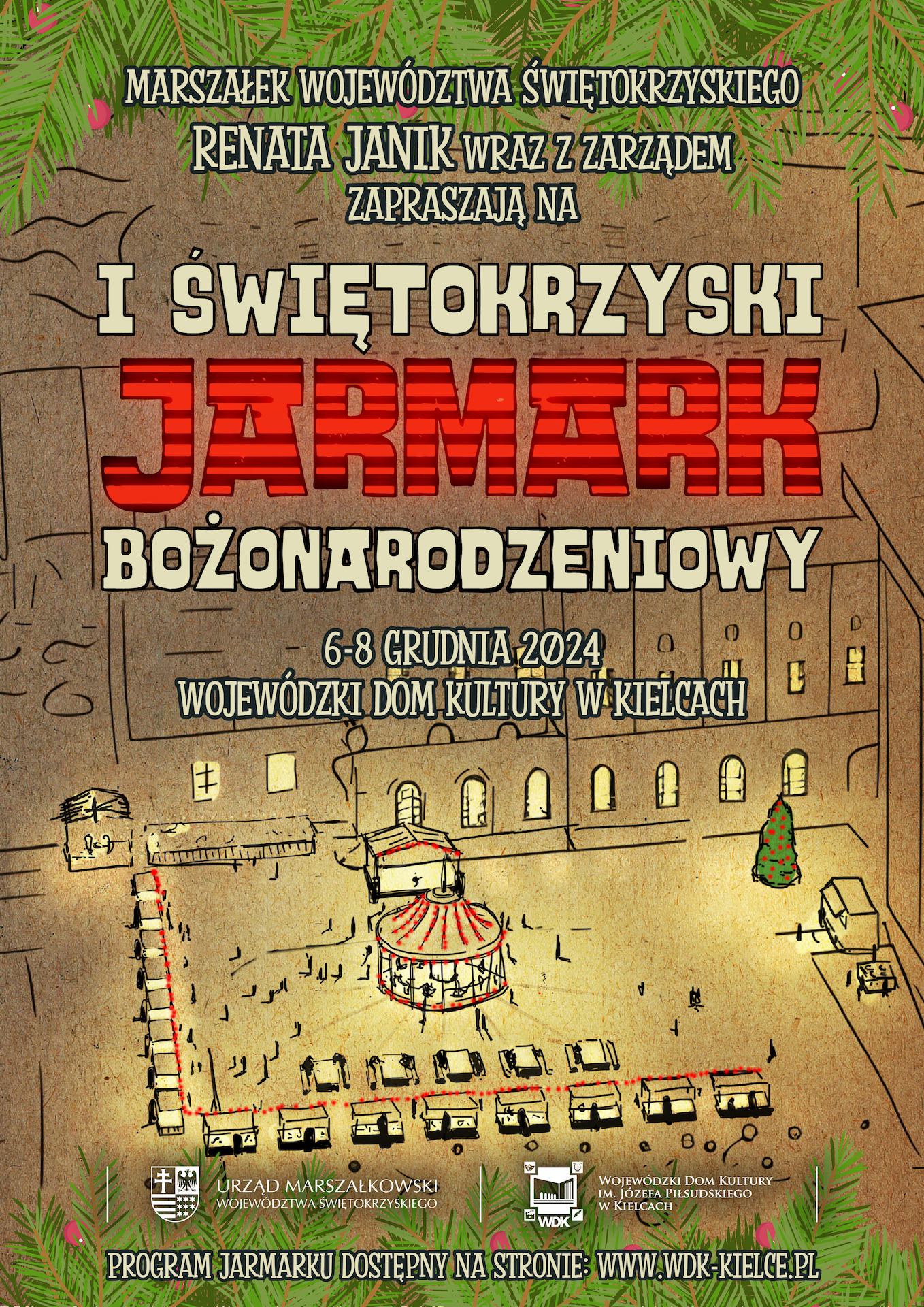 Plakat_JarmarkBożonarodzeniowyKielce2024