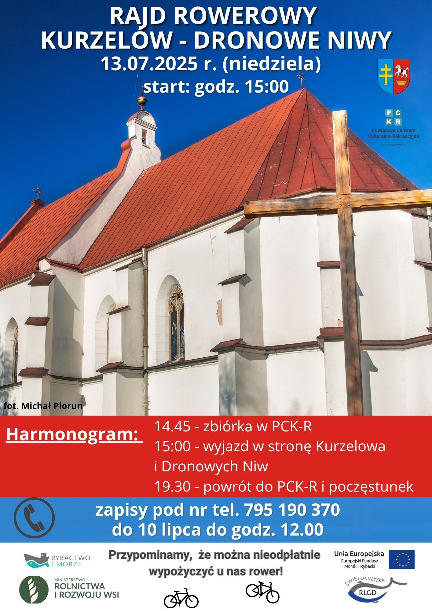 Plakat_RajdRowerowyDoKurzelowaLipiec2025