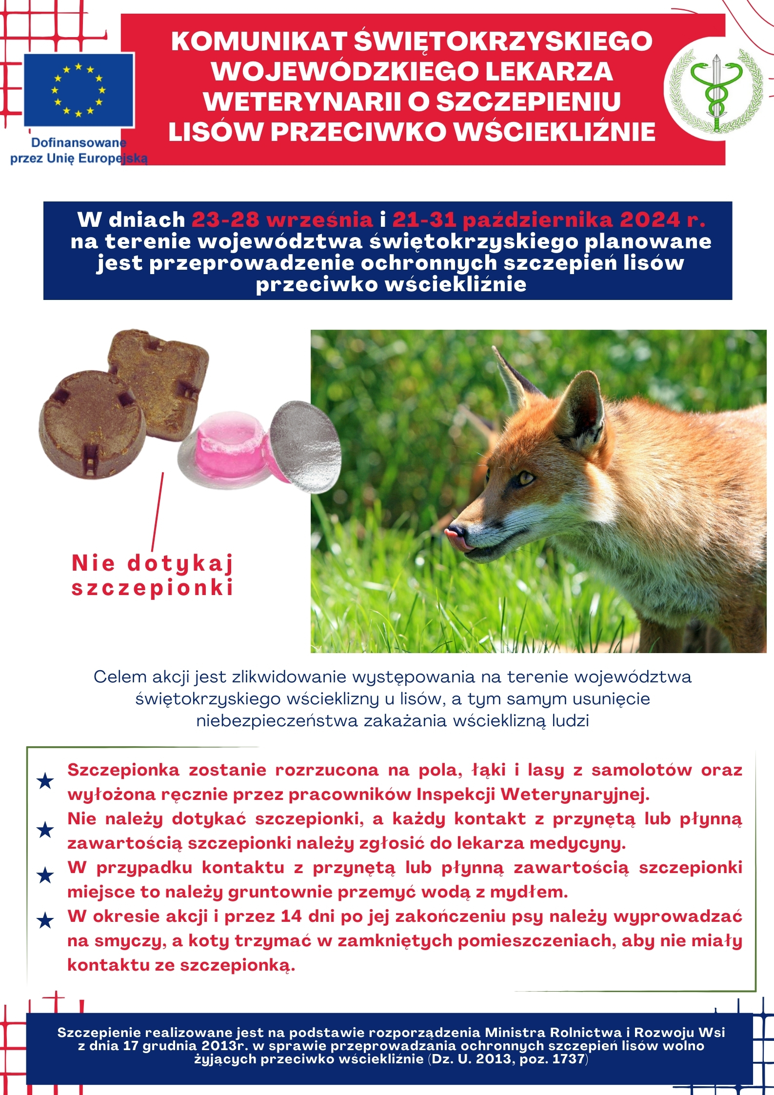 Plakat_komunikat_o_szczepieniuLisów_09-2024