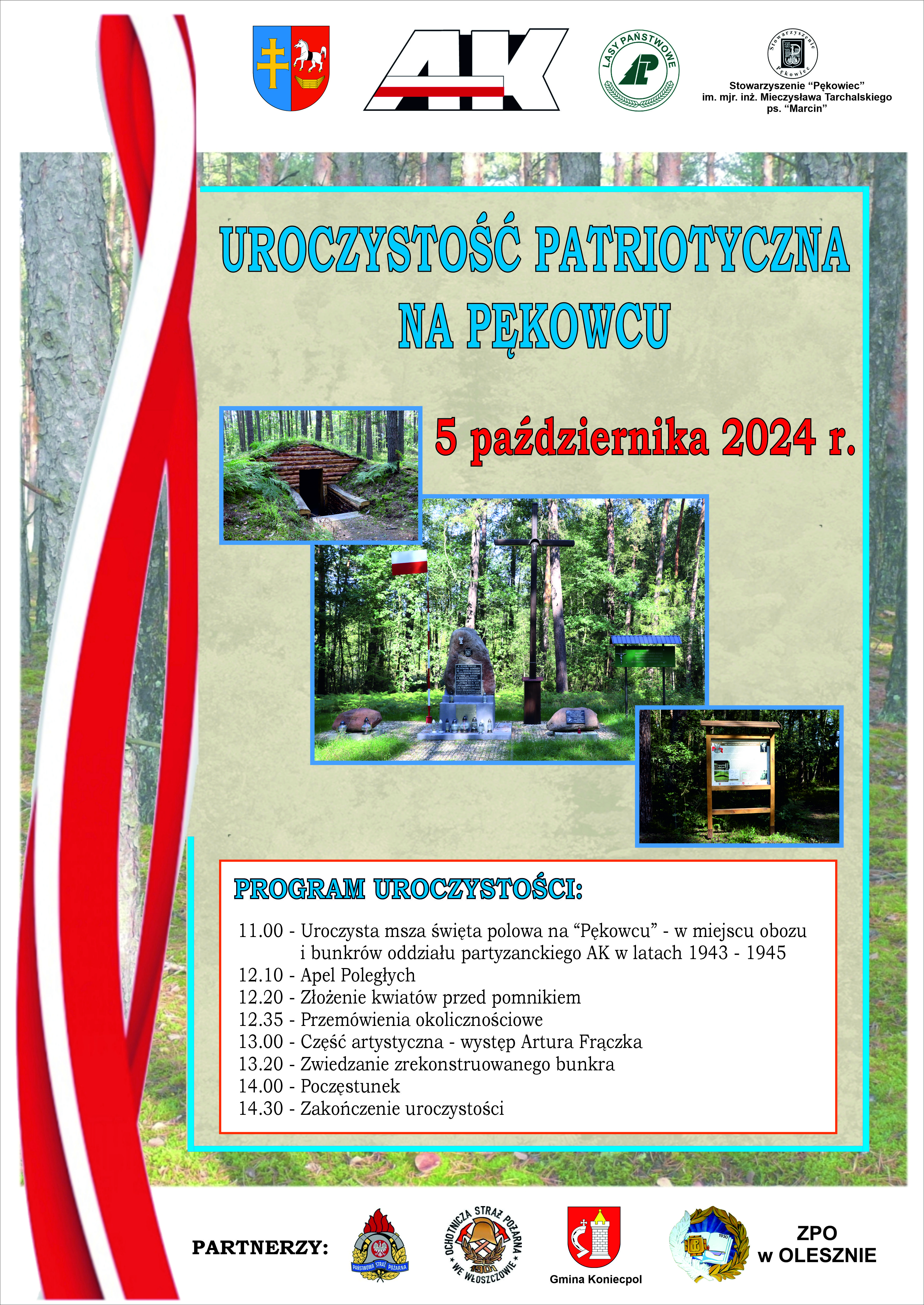 Plakat_uroczystościNaPękowcu_2024