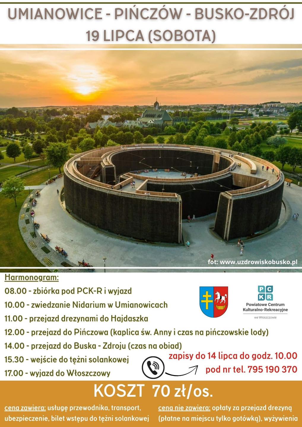 Plakat_wycieczkaUmianowice,Pińcz&oacute;w,Busko2025