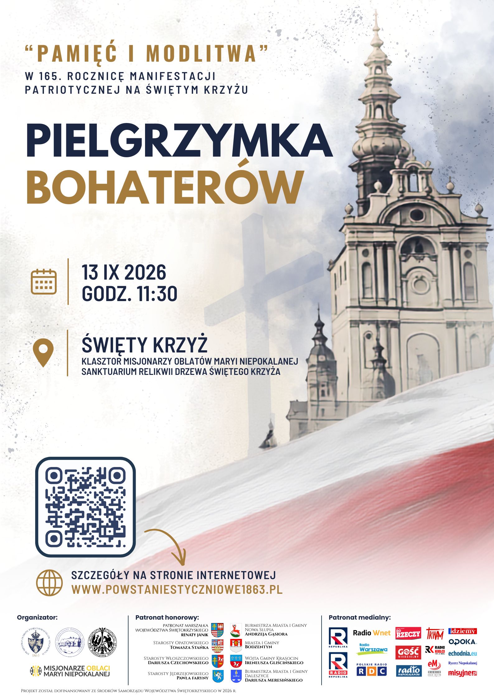 plakat_PielgrzymkaBohater&oacute;w_św-Krzyż2026a