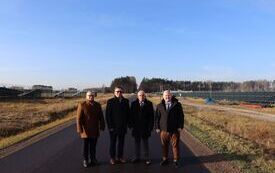 Wizytowano wyremontowaną drogę powiatową Bałk&oacute;w-Dzierzg&oacute;w  15