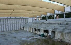 Trwa montaż konstrukcji dachu na wielofunkcyjnej hali sportowej  przy I LO we Włoszczowie 6