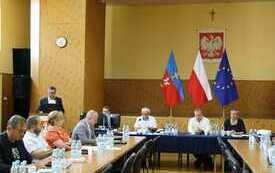Widok sali podczas sesji Rady Powiatu