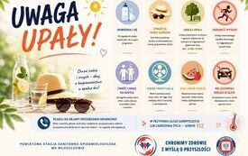 Wysokie temperatury mogą stanowić zagrożenie dla zdrowia.  Pamiętaj o kilku zasadach! 1