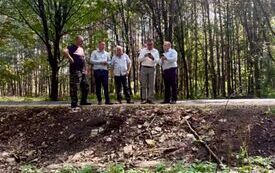 Wizyta władz Powiatu Włoszczowskiego  na przebudowywanej drodze Dzierzg&oacute;w&ndash;Moskorzew 10