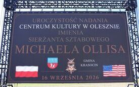 Sierż. sztab. Michael Ollis patronem Centrum Kultury w Olesznie 85