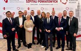 Przedstawiciele Powiatu Włoszczowskiego na Szczycie Szpitali Powiatowych  w Warszawie 1