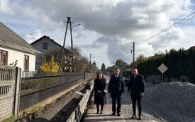 Wizytacja rob&oacute;t drogowych w Dzierzgowie, Gościencinie  oraz na odcinku drogi Czarnca-Kąty  1
