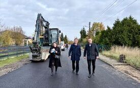 Wizytacja rob&oacute;t drogowych w Dzierzgowie, Gościencinie  oraz na odcinku drogi Czarnca-Kąty  13