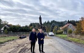 Wizytacja rob&oacute;t drogowych w Dzierzgowie, Gościencinie  oraz na odcinku drogi Czarnca-Kąty  17