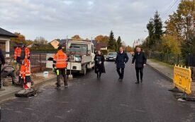 Wizytacja rob&oacute;t drogowych w Dzierzgowie, Gościencinie  oraz na odcinku drogi Czarnca-Kąty  19