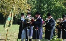 Oprawę muzyczną mszy zapewnia Zesp&oacute;ł Francuskiej Muzyki Myśliwskiej &bdquo;Trompes de Pologne&rdquo;