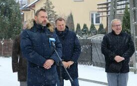 Wywiadu dla TVP 3 Kielce udziela przedstawiciel wykonawcy  - dyrektor Marcin Kasprzyk