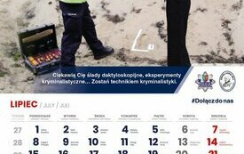 Kartka z kalendarza profilaktycznego policji 