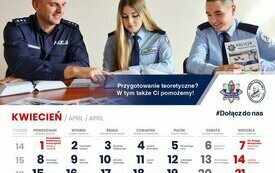 Kartka z kalendarza profilaktycznego policji 