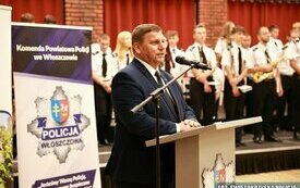 Głos przy m&oacute;wnicy zabiera Wicewojewoda Świętokrzyski Michał Skotnicki
