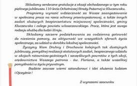 110 lat Ochotniczej Straży Pożarnej w Kluczewsku 1