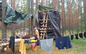 Prewencyjne wizytacje oboz&oacute;w harcerskich w powiecie włoszczowskim 7