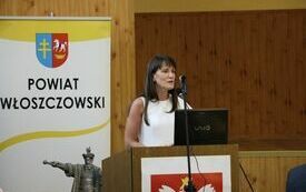 Głos zabiera Skarbnik Powiatu Agnieszka G&oacute;rska