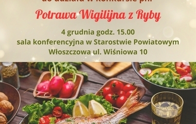 Zdjęcie do Zapraszamy do udziału w konkursie &bdquo;Potrawa Wigilijna z Ryby&rdquo;