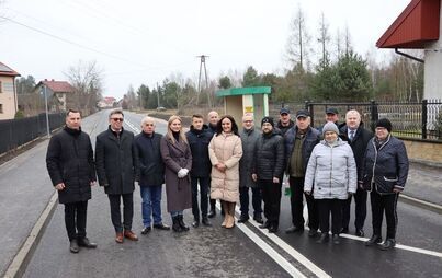 Zdjęcie do Wspaniały prezent na Gwiazdkę dla mieszkańc&oacute;w Gościencina.  Długo oczekiwana rozbudowa drogi powiatowej przez miejscowość zakończona. 