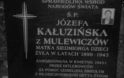 Zdjęcie do Sprawiedliwa wśr&oacute;d narod&oacute;w z Żeleźnicy - J&oacute;zefa Kałuzińska z Mulewicz&oacute;w