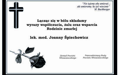 Zdjęcie do Nie żyje doktor Joanna Śpiechowicz, szefowa włoszczowskiego Hospicjum