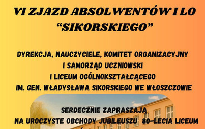 Zdjęcie do VI Zjazd Absolwent&oacute;w ILO 80-lecie Liceum