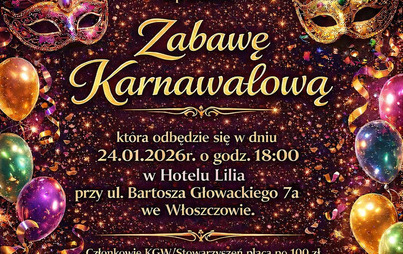 Zdjęcie do Zabawa Karnawałowa dla KGW i Stowarzyszeń