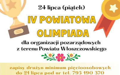 Zdjęcie do Zapraszamy na Powiatową Olimpiadę dla Organizacji Pozarządowych