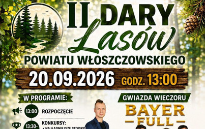 Zdjęcie do Zapraszamy w niedzielę na II Dary Las&oacute;w Powiatu Włoszczowskiego