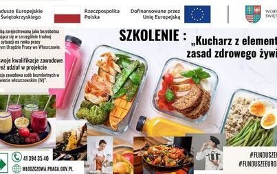 Zdjęcie do Powiatowy Urząd Pracy we Włoszczowie zaprasza na szkolenie  &bdquo;Kucharz z elementami zasad zdrowego żywienia&rdquo;