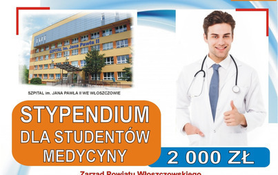 Zdjęcie do Ogłoszenie o naborze wniosk&oacute;w o przyznanie stypendium  studentom kształcącym się na kierunku lekarskim