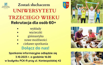 Zdjęcie do Zostań słuchaczem Uniwersytetu Trzeciego Wieku