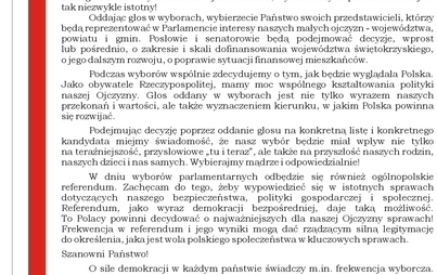 Zdjęcie do List Starosty Włoszczowskiego do Mieszkańc&oacute;w Powiatu 