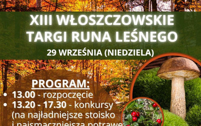 Zdjęcie do Zapraszamy na XIII Włoszczowskie Targi Runa Leśnego