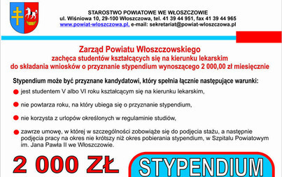 Zdjęcie do Informacja w sprawie stypendium lekarskiego