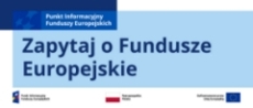 baner informacyjny o punktach informacyjnych Funduszy europejskich